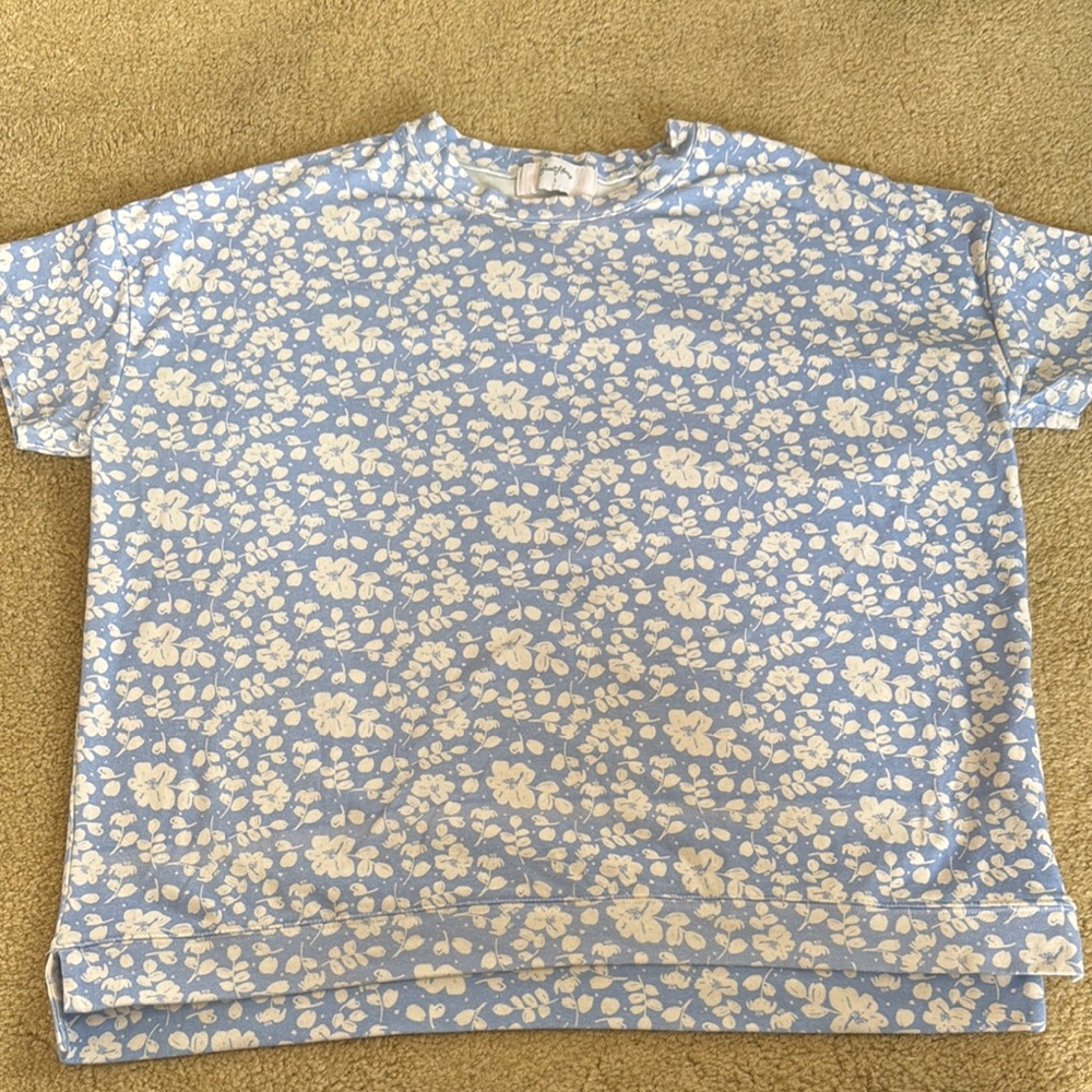 SweetHoney Floral Short Sleeve Lounge Tee
